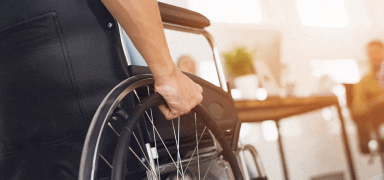 patient in wheel chair