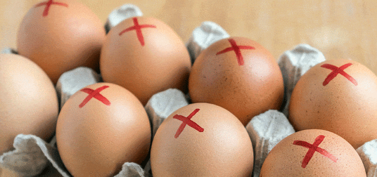 recalled eggs with x marks on them photo for product recall article