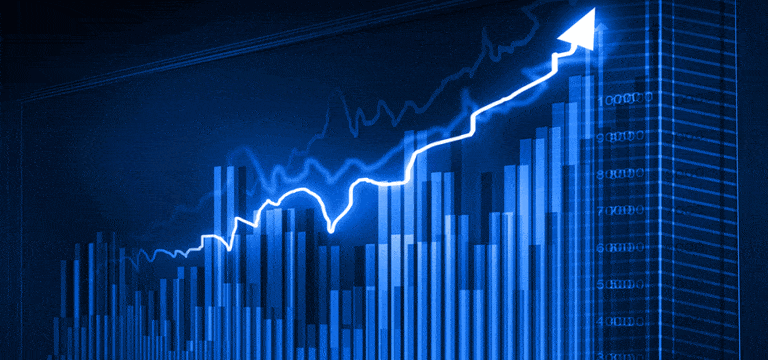 arrow pointing upwards on a chart to show growth for 2017 fastest growing companies listing photo