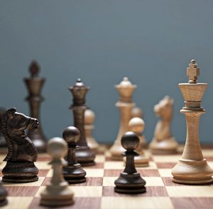 Chess game photo for strategic realization model service page