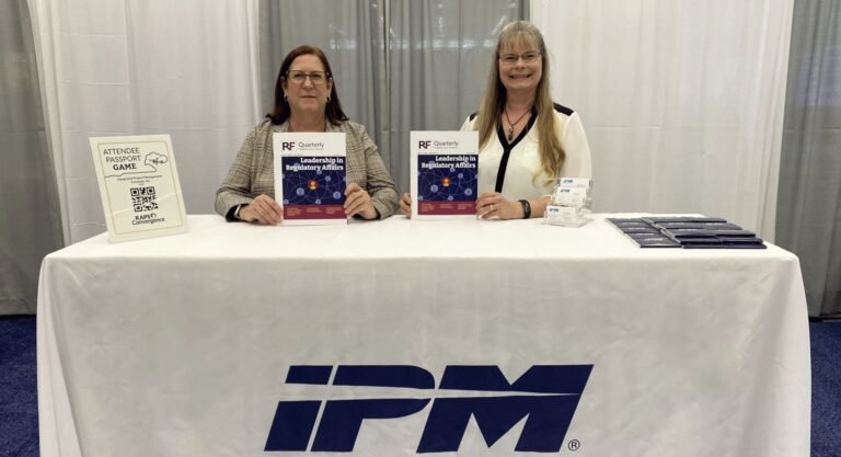 IPM regulatory experts Rani Maloney and Susan Carino at RAPS