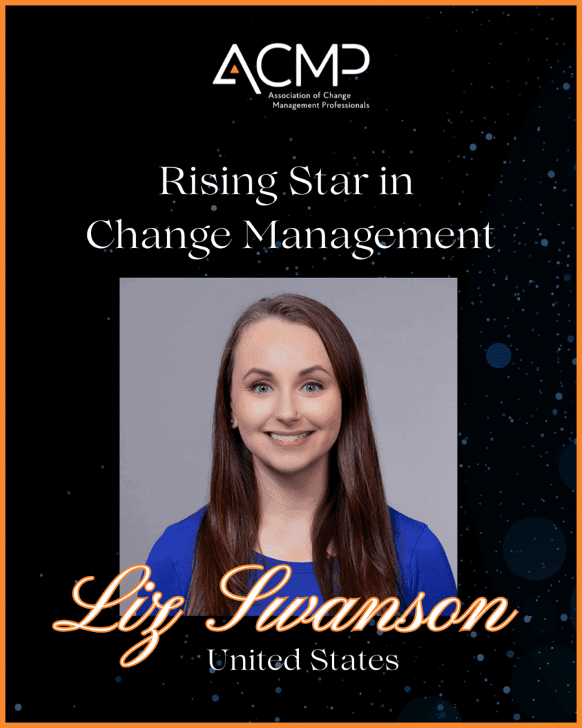 Liz Swanson Rising Star of Change Management ACMP